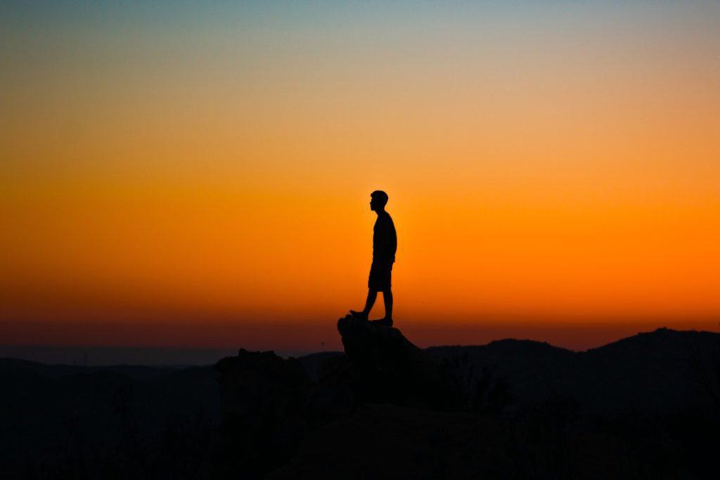 Man standing alone