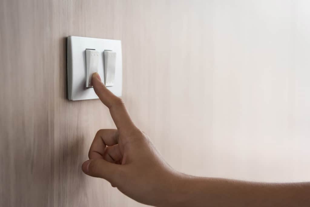 A two gang light switch