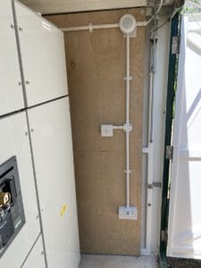 Surface mounted conduit I installed in a commercial enclosure (GRP)