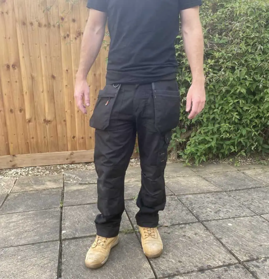 Me wearing my Scruffs brand electrician trousers