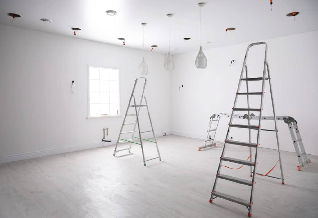 Lighting design is a major aspect of any renovation project.